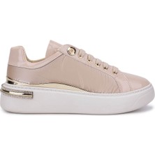 Tamer Tanca Kadın Suni Deri Bej Sneakers & Spor Ayakkabı 1065 2630 Bn Ayk SK25-26 Bej