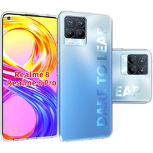 Realme 8 Kılıf N7TH Süper Silikon Kapak-Renksiz