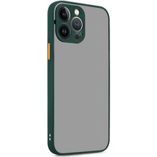 iPhone 13 Pro Max Kılıf N7TH Hux Kapak-Koyu Yeşil
