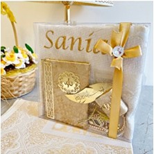 Isimli Seccade, Zikirmatik, Kadife Yasin, Inci Tesbih, Kitap Ayracı, Mini Kuran Çeyizlik Seccade