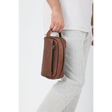 Hakiki Deri Lüks Model Büyük Boy Günlük Erkek El Çantası Tıraş Çantası Portföy&clutch Bakım Çantası