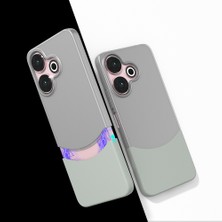 Redmi 13 4g Kılıf Mıknatıslı N7TH Duble Kapak - Gri