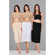 Viskon Kumaş Diz Altı Etek Uzun Astar, Etek Kombinezon, Tesettür Etek Elbise Astar, Jüpon Etek Astar