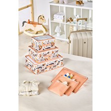 Safari Animals Serisi 6’lı Valiz Düzenleyici Set – Seyahat Çanta Organizeri ve Hurç Düzenleme Seti