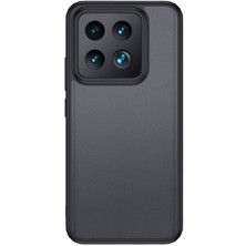 Xiaomi Mi 14 Kılıf Sert Pc Arka Yüzey Wireless Şarj Özellikli N7TH Flet Magsafe Kapak-Siyah