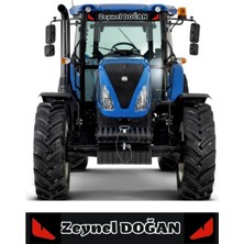 Göz Figürlü Özel Isim 120 x 15 Traktör Güneşlik Case Tümosan Massey Erkunt