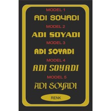 30X6CM 1 Adet Isim Yazı Araba Sticker Çıkartma -Oto Sticker-Araba Sticker