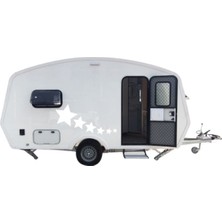 Karavan ve Traktör Için Sticker Yapışkan Yıldız 6'lı