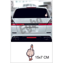 Fukduck Araba Arkası Renkli Baskı Sticker 7X15 cm BSKS23