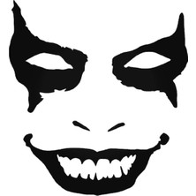 Joker Yüzü Maske 4 Sticker Araba Oto Arma Duvar Çıkartma 20 cm