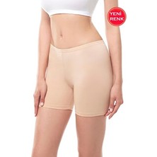 Soft Premıum Kumaş Ara Boy Likralı Pamuk Diz Üstü Pantolon ve Etek Içi Astar Şort Tayt 26591