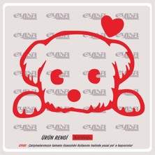 Sevimli Köpek Sticker 18X16CM - Oto Sticker - Çıkartma