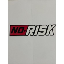No Risk Sticker 20 x 5 Bagaj/arka Cam/kelebek Cam Stickeri