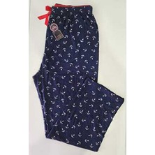 Lady Queen Bambu Likralı Ring Viskon Kadın Pijama Altı 3XL Uzun Beli Lastikli Tüm Sezonlar İçin Desenli 6020