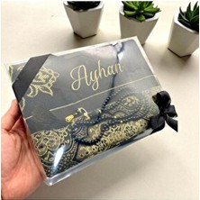 Kişiye Özel Isimli Nakışlı Seccade Tesbih Seti, Hediyelik Çeyizlik Hac Umre Seccade Seti