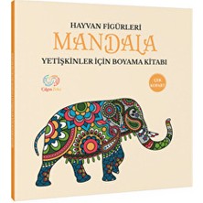 Hayvan Figürleri Mandala Yetişkinler İçin Boyama Kitabı 30 Yaprakla Yaratıcılığı Geliştirir