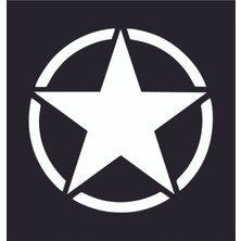 Offroad U.s Army Sticker (2 Adet) ( Beyaz)