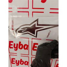 A Star 19X9 cm Baskes 1 Adet Renkli Baskı Sticker, Bisiklet, Karavan,otomobil,çocuk Odası