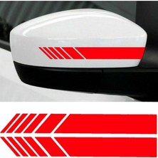 Araba Aynası Için Şerit Sticker - Oto Sticker - Araba Sticker - 20CM x 3 cm