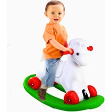 Saint Charmes A+ Kalite Sallanan At Beyaz Renkli 2+ Yaş Çocuklar İçin Eğlenceli Oyun Aracı