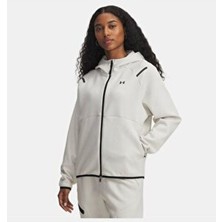 Under Armour Kadın Kapüşonlu Ua Unstoppable Fleece Tam Fermuarlı Sweatshirt Elastan Orta Boy Sportswear