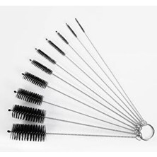 10 Adet Çok Amaçlı Pipo Temizlik ve Pipet Kamış Temizleme Fırça Seti RD54