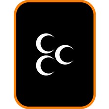 Üç Hilal Oto Sticker Motor Sticker 14X12 cm Beyaz