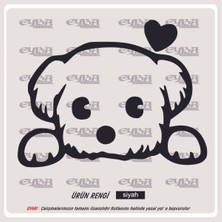 Sevimli Köpek Sticker 18X16CM - Oto Sticker - Çıkartma