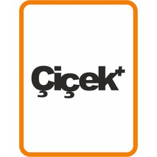 " Çiçek " Oto Sticker Motor Sticker 14X5 cm Siyah