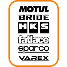 Arka Cam ve Çamurluk Oto Sticker Paket 35X20 cm Siyah Model 1