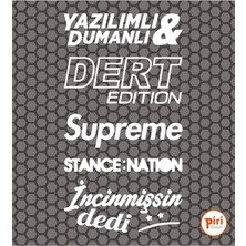 Araç Arka Cam Sticker Araba Arkası Paket Etiket Yazılımlı Dumanlı Tasarım