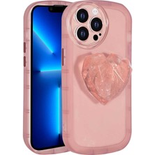 iPhone 13 Pro Max Kılıf Kamera Korumalı Pop Soketli Renkli N7TH Ofro Kapak-Pembe