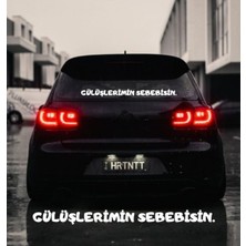 Gülüşlerimin Sebebisin Araba Yazısı