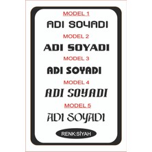 20X4CM 1 Adet Isim Yazı Araba Sticker Çıkartma -Oto Sticker-Araba Sticker