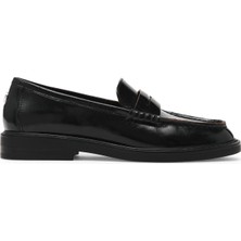 Steve Madden Adison Black Leat Kadın Siyah Loafer Adison