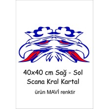 Scania Kartal Sticker 40X40CM Sağ-Sol Traktör Kamyon Tır Case Tümosan Massey Erkunt