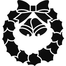 Wreath 52 Sticker Araba Oto Arma Duvar Çıkartma 20 cm