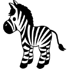 Zebra Sticker Duvar Oyun Çocuk