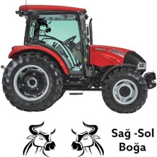 Türk Boğası Traktör Boğa Sticker Yan Kapı Case Tümosan Massey Erkunt Traktör