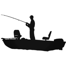 Fishing 2 Sticker  20 cm