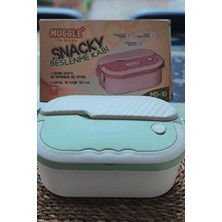 Beslenme Kabı Muggle Çatal Kaşık Seti Ile Vakumlu Kapak Iç Kabı Çelik Yüksek Kaliteli Yemek Kabı