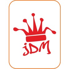 Jdm Oto Sticker 20X20 cm Kırmızı