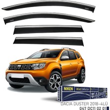 Niken Kromlu Cam Rüzgarlığı Dacia Duster 2018-2023 ile Uyumlu