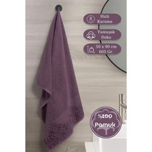 Pamuk Tekli Havlu Jakarlı Karna Home Klover - 50 x 90
