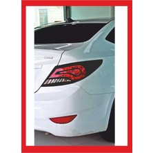 Hyundai Accent Blue Ustop Farı LED Görünümlü Folyo Kaplama - Stop Kaplama Yeni Trend