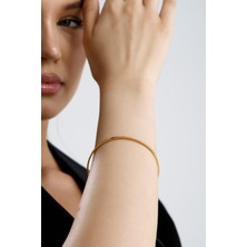 14 Ayar Altın Kibrit Çöpü Bilezik