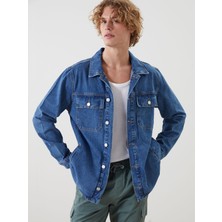 Lc Waikiki Yeni Sezon Rahat Kalıp Uzun Kollu Erkek Jean Gömlek