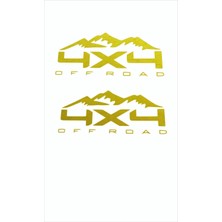 Off Road Dağ ve 4x4 Sport Sticker 2 Adet 43X32CM