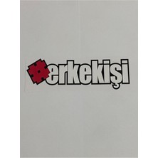 Erkek Işi Sticker 18 x 6 Bagaj/arka Cam/kelebek Cam Stickeri