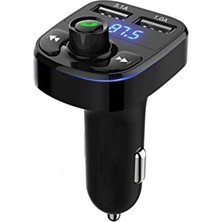 Ktr Tech Araç Fm Transmitter 5.0 Bluetooth Araç Kiti USB Mp3 SD Kart Çakmaklık Girişli Müzik Çalar